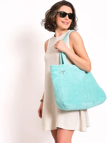 Vista 7 de Luzia Bolsa de playa y piscina, extra grande, reversible, hecha de algodón suave de alta calidad