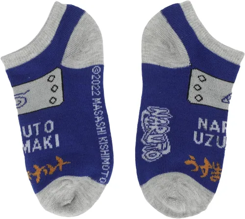 Vista 3 de Bioworld Naruto Ramen - Calcetines tobilleros juveniles (6 pares), Multi colorido