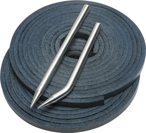 Vista 16 de Softball Baseball Glove Lace, Mitt Lace Repair Kit Includes 2 Leather Laces and Lacing Needle for Catcher's Glove