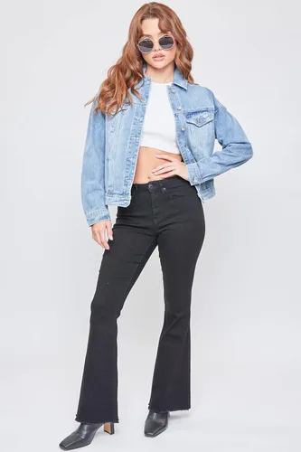 Vista 2 de YMI Chaqueta vaquera de gran tamaño para mujer