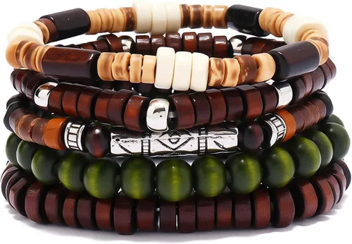 Vista 10 de Pulsera Gótica Ajustable de Cuero Trenzado Punk Multicapa de Estilo Grunge, Conjunto de Pulseras Emo con Brazalete de Metal, Envoltura