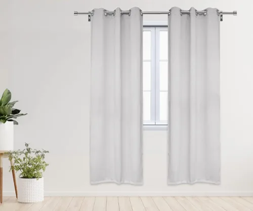 Vista 9 de YOUR CHAIR COVERS - Cortinas opacas de poliéster con ojales - (negro 52 x 63 pulgadas - juego de 2) - para oscurecer la habitación, dormitorio, sala