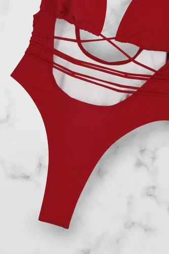 Vista 5 de Sovoyontee - Traje de baño de una pieza estilo bikini para mujer