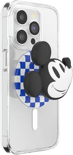 Vista 46 de PopSockets Agarre adhesivo para teléfono, soporte, soporte para teléfono, Disney - Mickey Cobweb