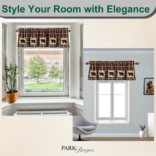 Vista 5 de Park Designs Cenefa con forro de oso Concord, 60 x 14 Oso Negro Concord