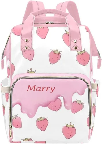 Vista 20 de XOZOTY Mochila de pañales personalizada con nombre para hombres y mujeres, bolsas de bebé de enfermería personalizadas, bolsa de viaje para hombros