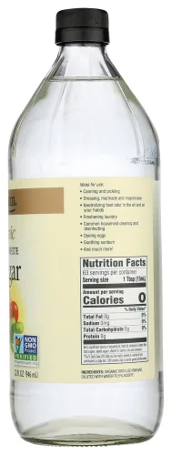 Vista 4 de Spectrum Naturals Vinagre blanco orgánico destilado 32 onzas líquidas (paquete de 6)