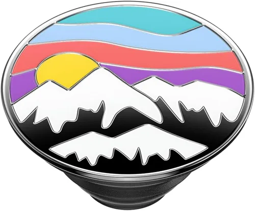 Vista 4 de PopSockets - Agarre para teléfono con soporte expandible, agarre adhesivo, esmalte - Ajuste de altitud