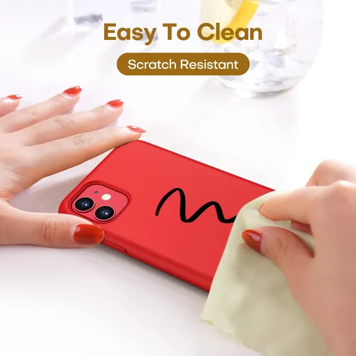 Vista 8 de CellEver - Funda de silicona resistente para iPhone 11 [protección de cámara] [revestimiento antiaceite] protección militar contra caídas