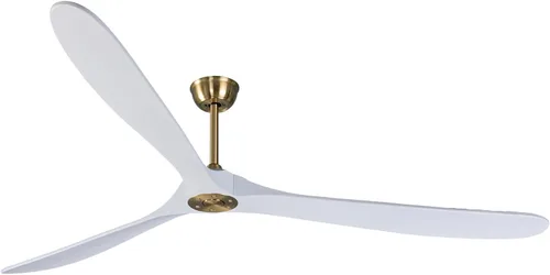 Vista 10 de Bigzone - Ventilador de techo negro para interiores y exteriores de 52 pulgadas sin luces con control remoto, motor DC eficiente energéticamente