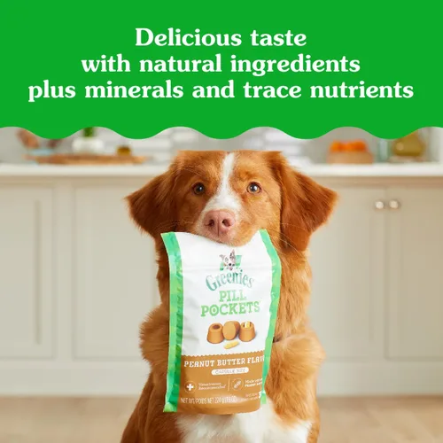 Vista 11 de Greenies Pill Pockets con dulces de mantequilla de maní real para perros