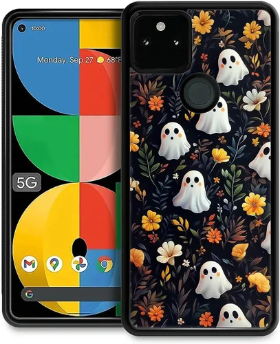Vista 34 de Funda compatible con Google Pixel 4A 5G, Nochebuena, Google Pixel 4A 5G, delgada, suave, a prueba de golpes, TPU para mujeres y niñas, niños, funda