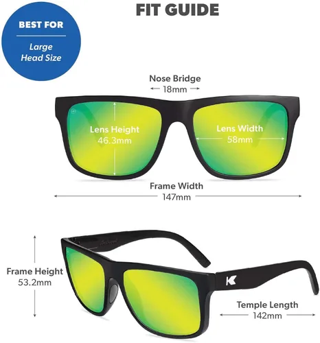 Vista 5 de Knockaround Torrey Pines Polarized Sunglasses for Men & Women - UV400 Protection