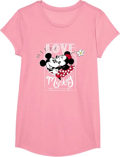 Vista 89 de Disney Mickey & Minnie Mouse Love Mickey - Camiseta para el día de San Valentín