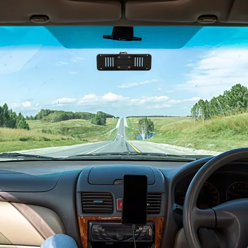 Vista 4 de ULTECHNOVO Kit de montaje de espejo retrovisor para cámara de tablero universal con panel de placa trasera y base de clip, soporte de DVR de coche