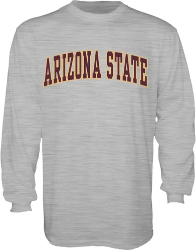 Vista 9 de Blue 84 NCAA playera de manga larga con nombre de equipo arqueado color brezo oscuro para hombre