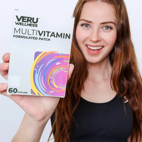 Vista 3 de Veru Wellness Multivitamin Daily Patch - Parche vitamínico adhesivo fácil de usar, 60 unidades, suministro para 60 días
