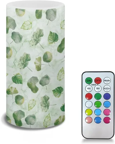 Vista 24 de Velas LED sin llama personalizadas que funcionan con pilas con temporizador remoto que cambia de color, personaliza fotos y texto, hazlo tú mismo tu