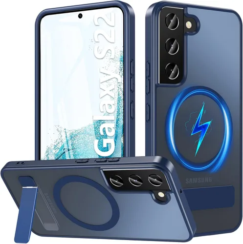 Vista 38 de Funda OWKEY Samsung Galaxy A13 5G, Funda Magnética para Teléfono con Soporte y Protector de Pantalla, Funda Protectora Antihuellas y a Prueba de A13