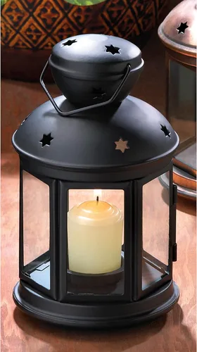 Vista 2 de Accent Plus 57070487 - Lámpara de vela negra del viejo mundo, sin