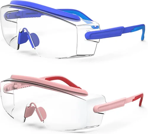 Vista 11 de Gafas de seguridad antivaho Gafas de seguridad sobre gafas protectoras con lentes antiarañazos ajustables