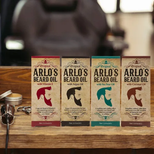 Vista 6 de Arlo's Aceite para barba con aceite de coco 2.5 onzas