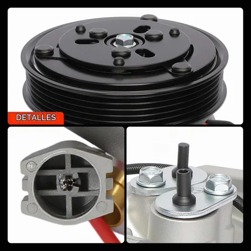 Vista 10 de A-Premium Compresor de aire acondicionado con embrague compatible con Mazda 3 2.0L 2010-2013, 3 Sport 2.0L 2010-2013, con compresor HCC-HS18N, 5