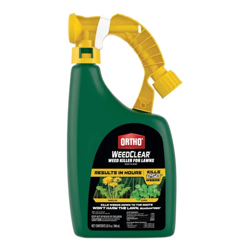 Vista 15 de Ortho WeedClear herbicida para césped con Comfort Wand, mata más de 250 malas hierbas incluyendo diente de león y trébol, 1 galón.