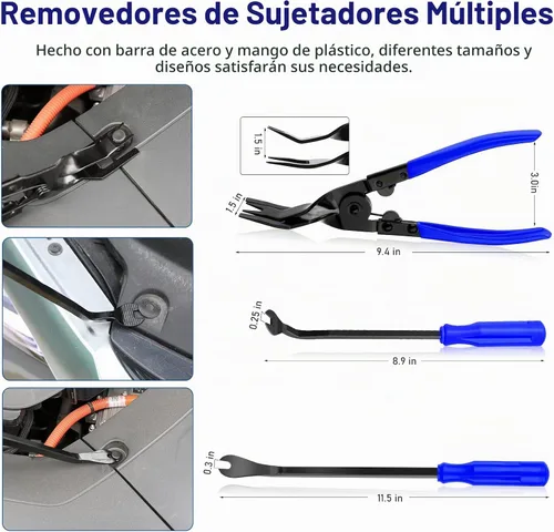 Vista 4 de JNLK - Juego de 352 piezas con herramientas para quitar molduras, herramienta de palanca, kit de herramientas para quitar paneles de puerta