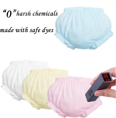 Vista 4 de Paquete de 7 fundas para pañales, ropa interior de algodón, bragas para niñas pequeñas