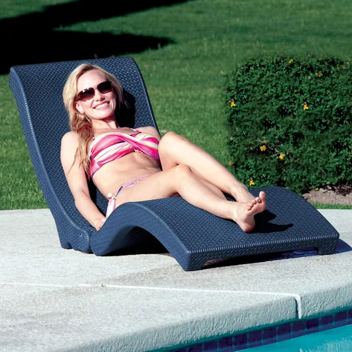 Vista 2 de Pool Mate Silla de lujo para piscina, patio, tumbona, azul