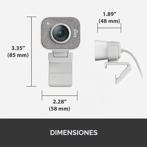 Vista 10 de Logitech StreamCam - Cámara web premium para transmisión y creación de contenido, Full HD 1080p 60 fps, funciona con Microsoft Teams, Google Meet