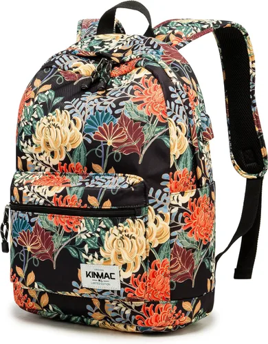 Vista 23 de Kinmac Mochila resistente al agua para laptop con puerto de carga USB para laptop de hasta 15.6 pulgadas (bordado)