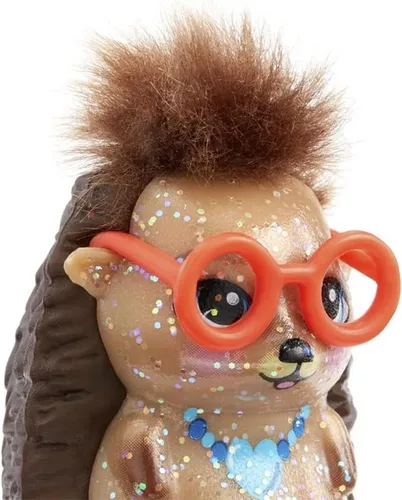 Vista 4 de Enchantimals Figura de erizo de puntero del bosque de la amistad - GLH41 ~ Hixbie Hedgehog's Bestie