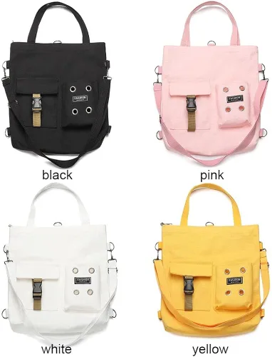 Vista 2 de Bolsas de mensajero para mujer y mujer lona de viaje impermeables cruzadas