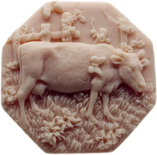 Vista 13 de Molde de jabón de silicona para velas artesanal, hecho a mano, chocolate, caramelo, pastel, molde de cerdo (11505)