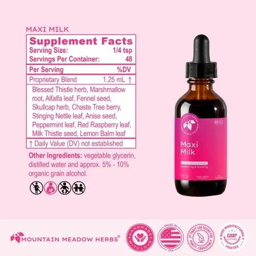 Vista 4 de Mountain Meadow Herbs Maxi-Milk Lactation Drops 2 oz