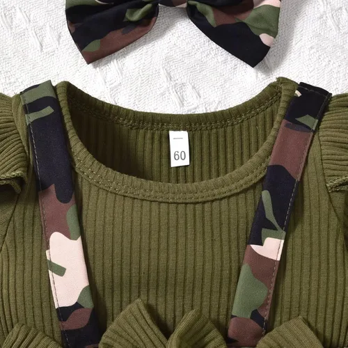 Vista 152 de Unutiylo Ropa de bebé recién nacida prematura con tirantes, traje de otoño e invierno, traje de manga larga con volantes