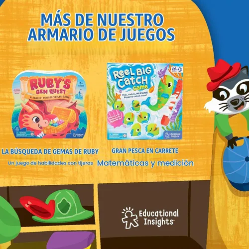 Vista 7 de Educational Insights Raccoon Rumpus - Lindos juguetes y juegos de mesa educativos para preescolar, juegos de color y memoria para niños, juego 2