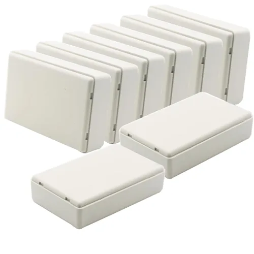 Vista 35 de Zulkit 12 cajas de proyecto de plástico ABS para proyectos eléctricos, caja de conexiones pequeña, color blanco, 2.17 x 1.28 x 0.79 pulgadas