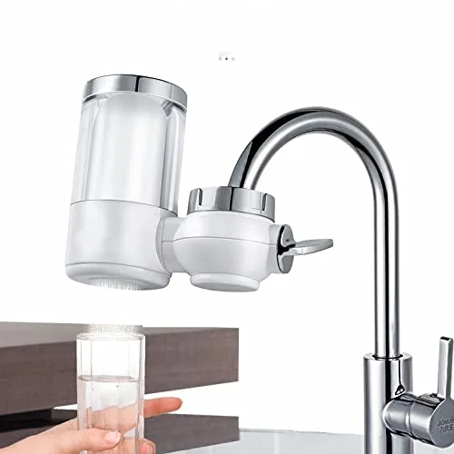Vista 4 de HBJWOV - Grifo de cocina con purificador de agua, elimina el cloro de resina con el filtro de cerámica para mantener el agua limpia