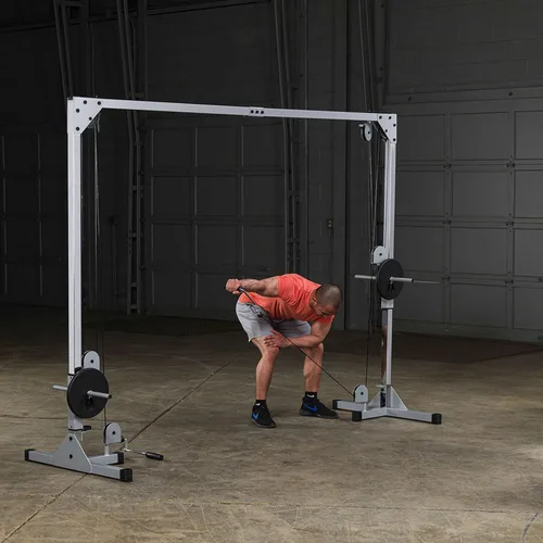 Vista 7 de Body-Solid Best Fitness - Máquina de cable de entrenamiento funcional, pilas de pesas de entrenamiento de cuerpo completo, ejercicio de pecho y Negro