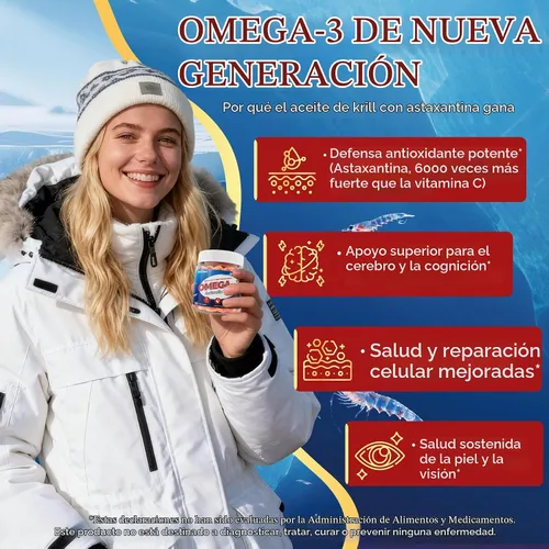 Vista 4 de Gomitas Omega 3 de aceite de krill antártico liposomal 2000mg - Alternativa al aceite de pescado Cellular Level Absorption Omega-3 with EPA, DHA &