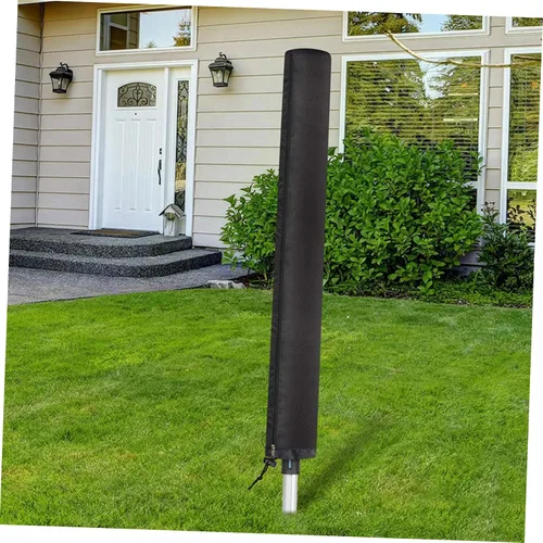 Vista 6 de Cabilock Cubierta de rejilla de secado para paraguas para patio al aire libre, cubierta de paraguas impermeable rotativa para el hogar, ropa sucia