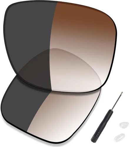 Vista 33 de SAUCER Premium Replacement Lenses & H20 Screwdriver & Nose Pieces for Oakley Holbrook Metal OO4123 UV400 Protection