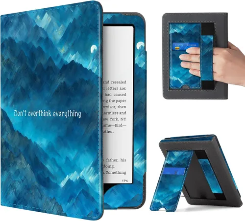 Vista 57 de CoBak Funda con soporte para Kindle Paperwhite - Funda de piel sintética duradera con función de apagado y encendido automático, ranura