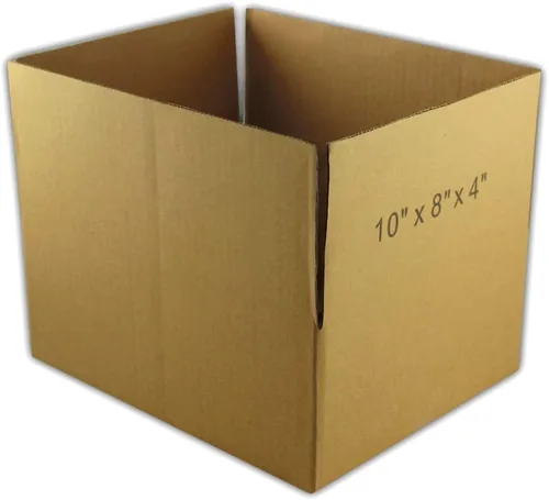 Vista 2 de EcoSwift 5 cajas de embalaje de la cartulina acanalada 10x8x4 que envían por correo los cartones móviles de la caja de envío