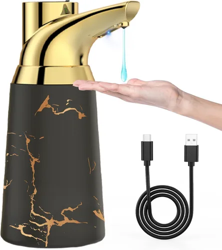 Vista 8 de Dispensador de jabón automático ajustable sin contacto, 4 niveles ajustables,Bomba de jabón líquido con sensor operado por baterías,Dispensador