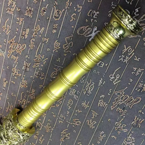 Vista 8 de Espada suprema, hecha a mano (hoja azul de acero de alto carbono, vaina de madera negra) Chinese sword