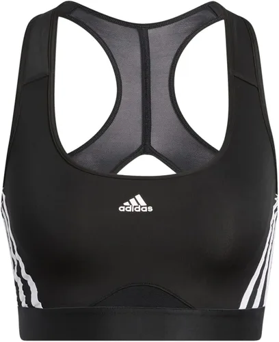 Vista 2 de adidas Sujetador de 3 rayas de soporte medio para mujer